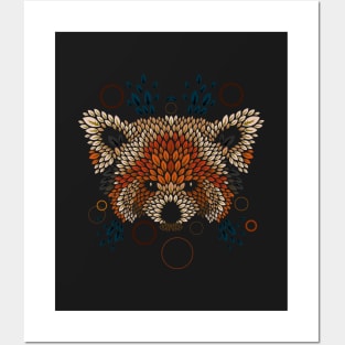 Red Panda Face Posters and Art